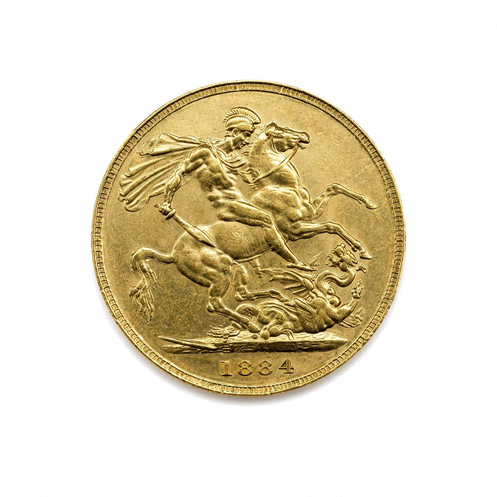 1884 Gold Sovereign Coin Queen Victoria Young Head  | CGT Free UK Bullion