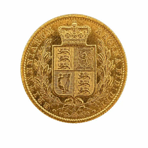 1886 Gold Sovereign Victoria Young Head Shield Back Coin | 888 Bullion