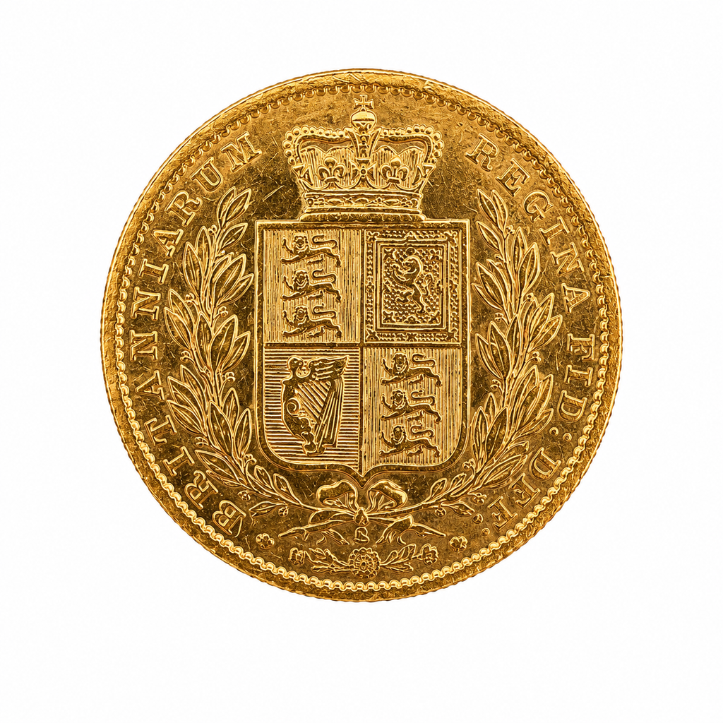 1886 Gold Sovereign Victoria Young Head Shield Back Sydney Mint