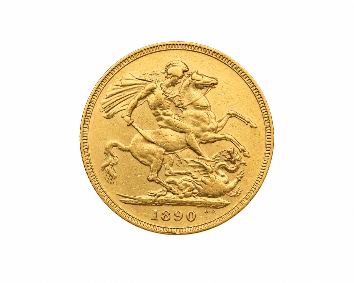 1890 Queen Victoria Gold Sovereign St George and Dragon reverse – 888 Bullion