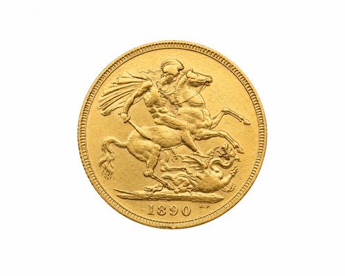 1890 Queen Victoria Gold Sovereign St George and Dragon reverse – 888 Bullion