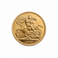 1906 Half Gold Sovereign St George and the Dragon Reverse Bullion Condition