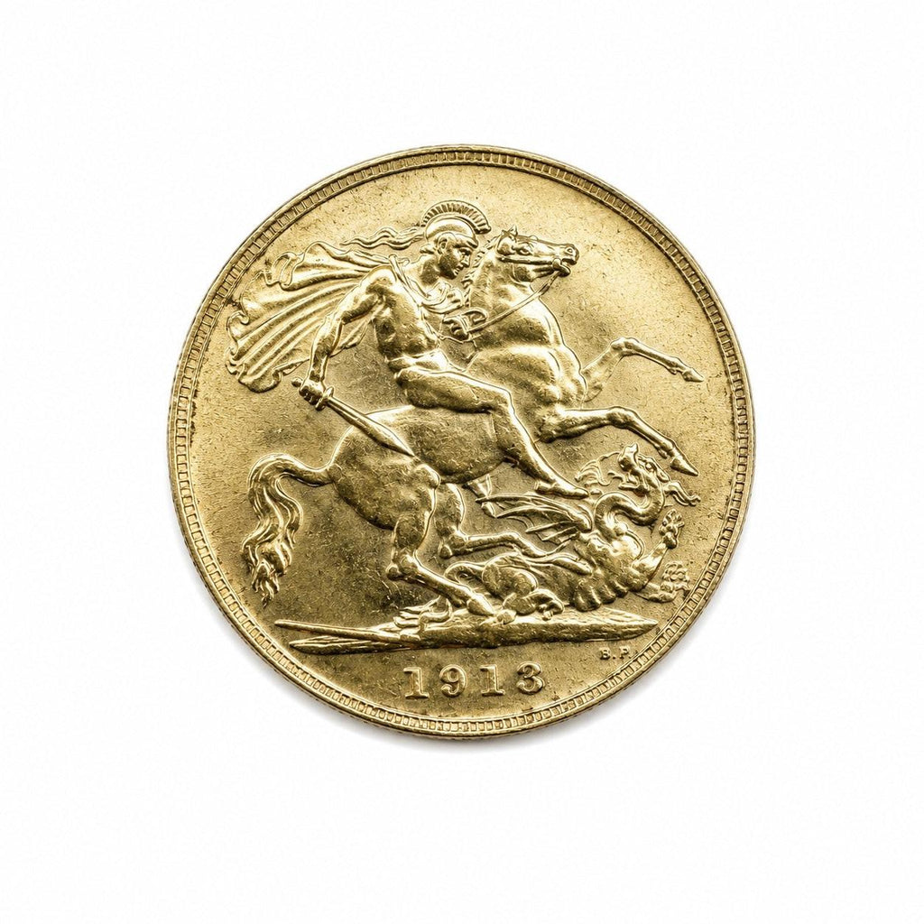1913 Gold Half Sovereign George V  | CGT Free UK Bullion