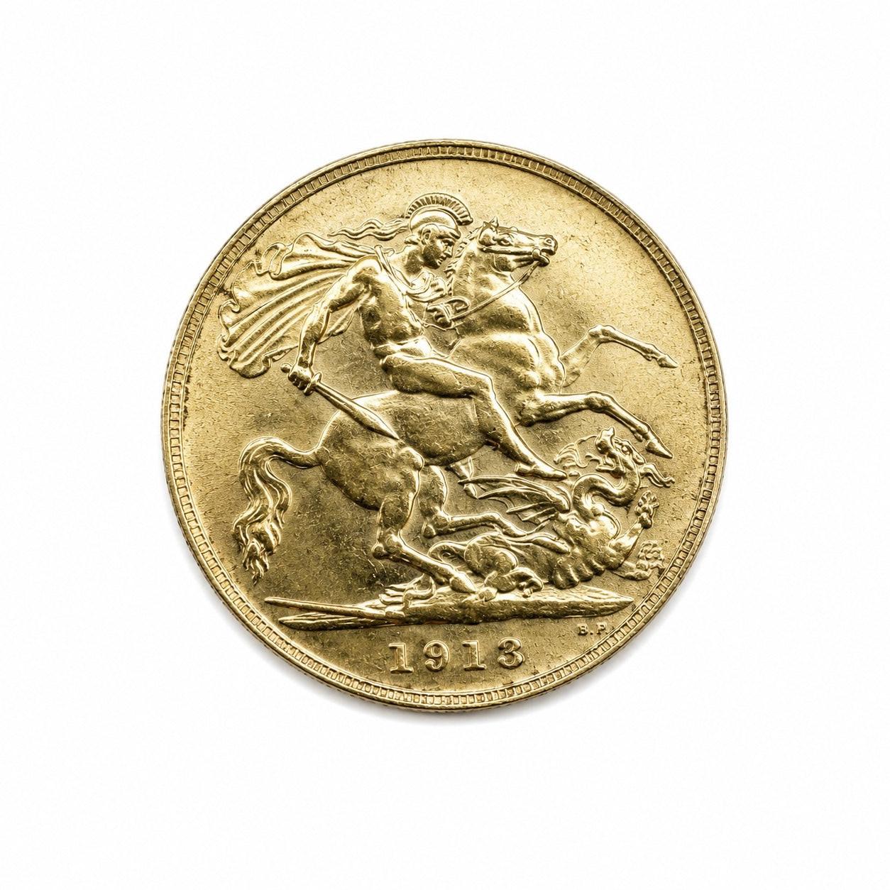 1913 Gold Half Sovereign George V  | CGT Free UK Bullion