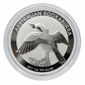 2011 Australian Kookaburra 1oz 999 silver coin reverse showing kookaburra with wings spread in protective capsule