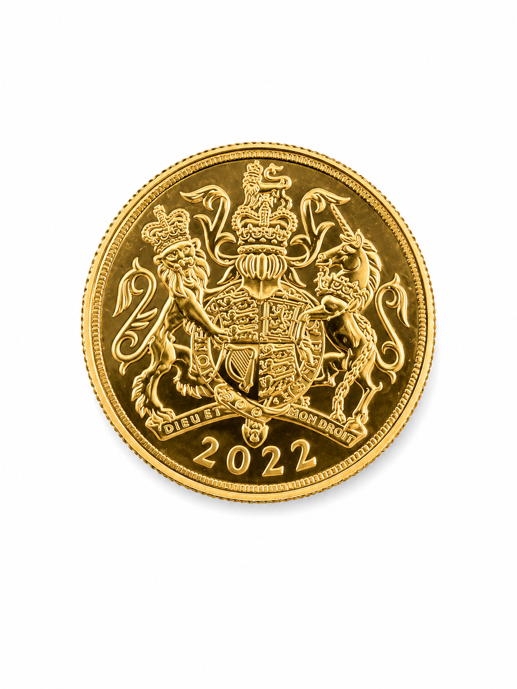 2022 Queen Elizabeth II Platinum Jubilee Gold Sovereign Coin | Royal Mint CGT-Free Gold