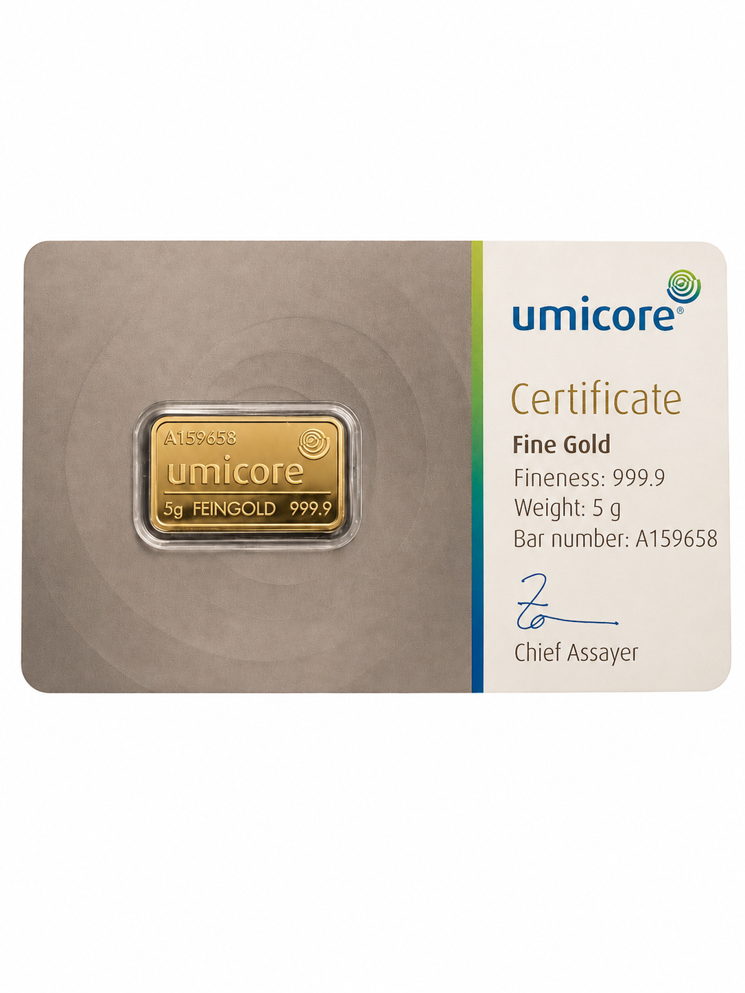 5g Gold Bar Umicore