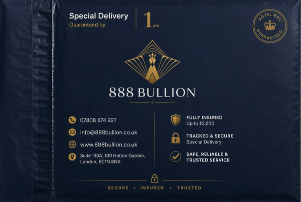 special delivery guaranteed by 1pm 888 Bullion