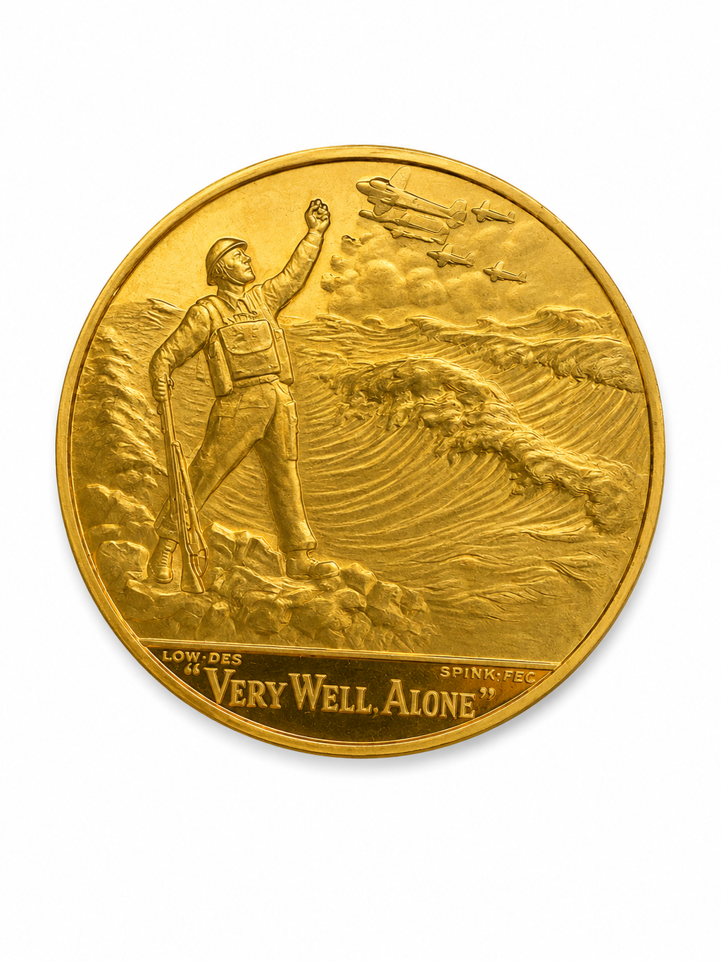 1965 Winston Churchill Gold Medal 48.62g Spink 1.5 Inch | 888 Bullion